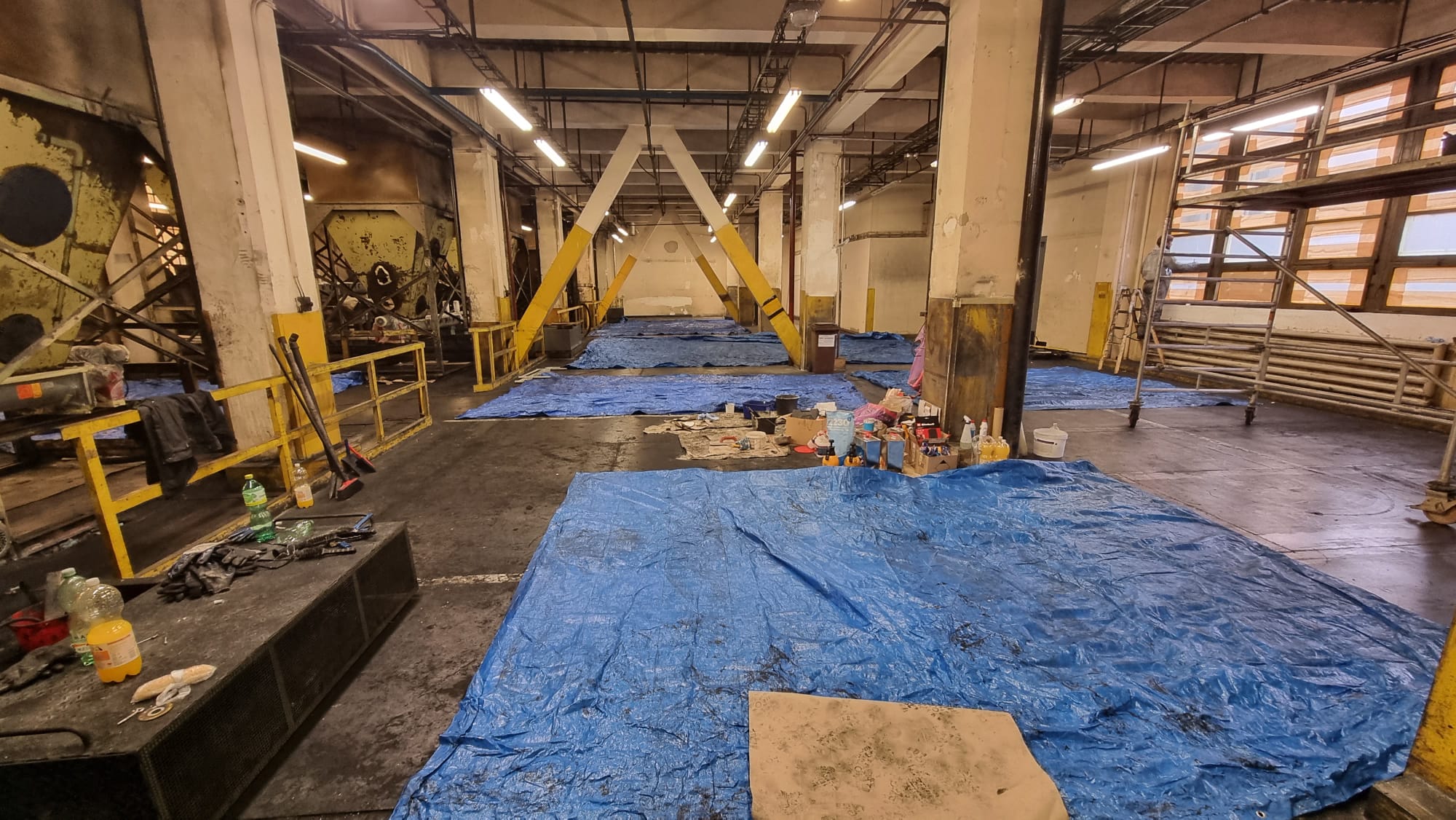 Průmyslové malování – stav před